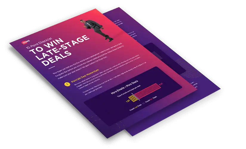 10-Point checklist to win late-stage deals