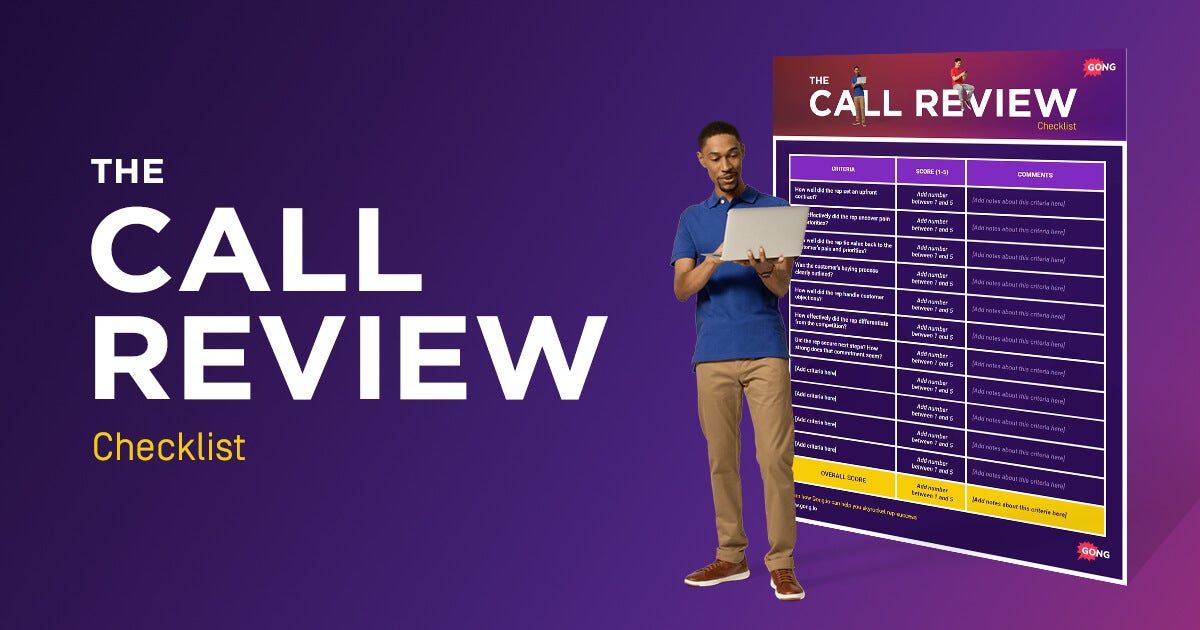 The ultimate call coaching checklist
