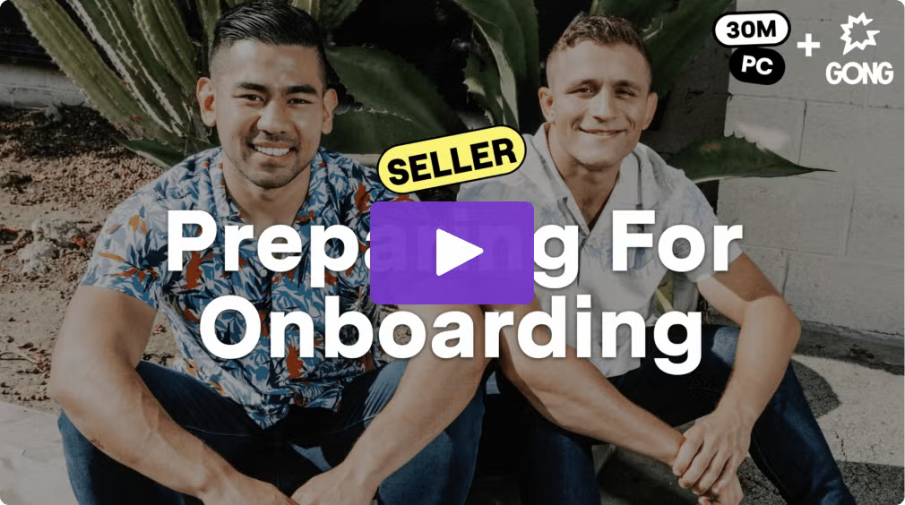 Preparing for onboarding