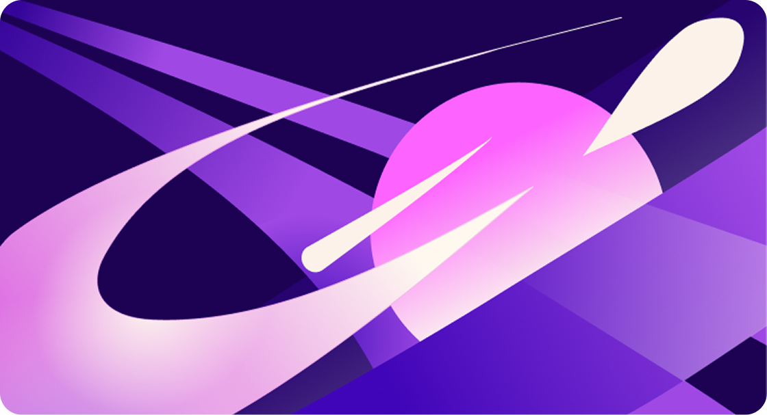  Purple and pink planet imagery