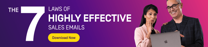 The 7 Laws of Highly Effective Sales Emails guide with download button