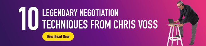 10 Legendary Negotiation Techniques From Chris Voss banner with Download Now button
