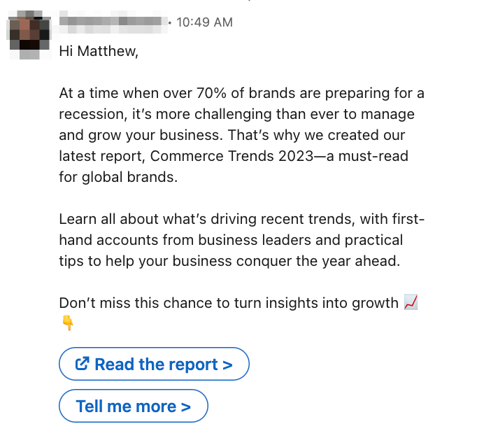 Reaching many people with automated InMail