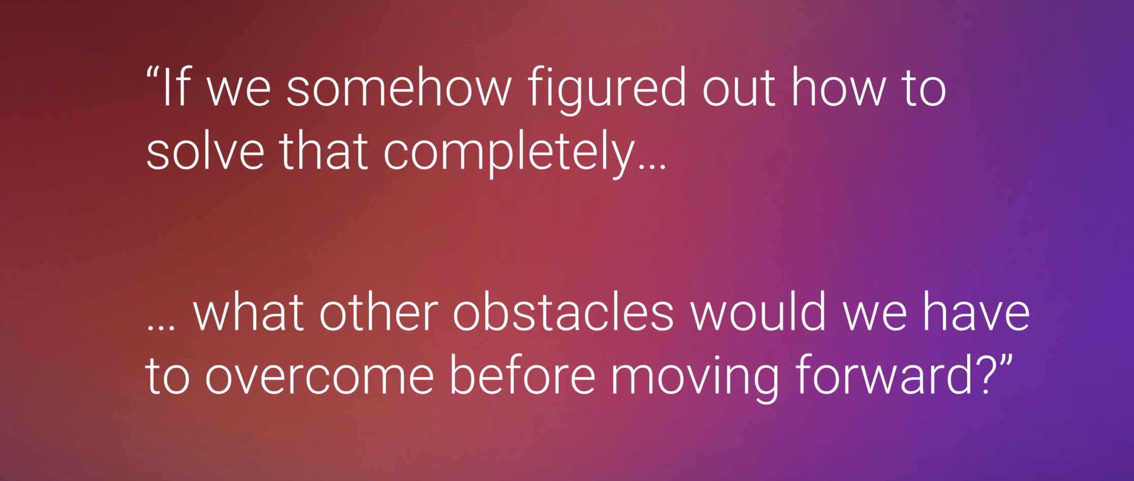 Quote about solving obstacles to move forward in sales