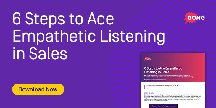 6 Steps to Ace Empathetic Listening in Sales