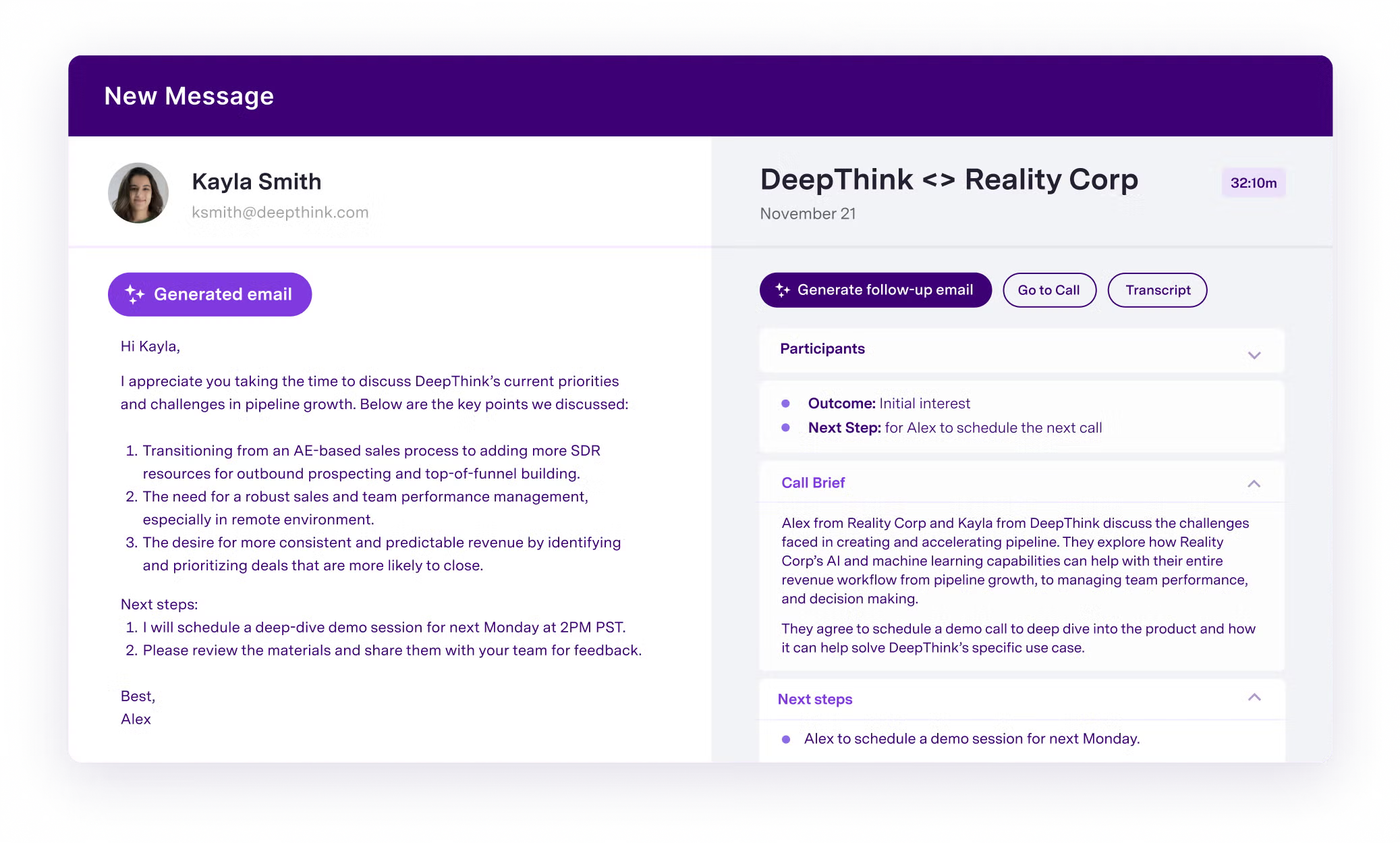 AI generated emails