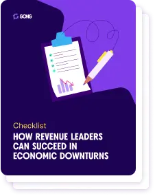 Checklist: How revenue leaders succeed through an economic downturn