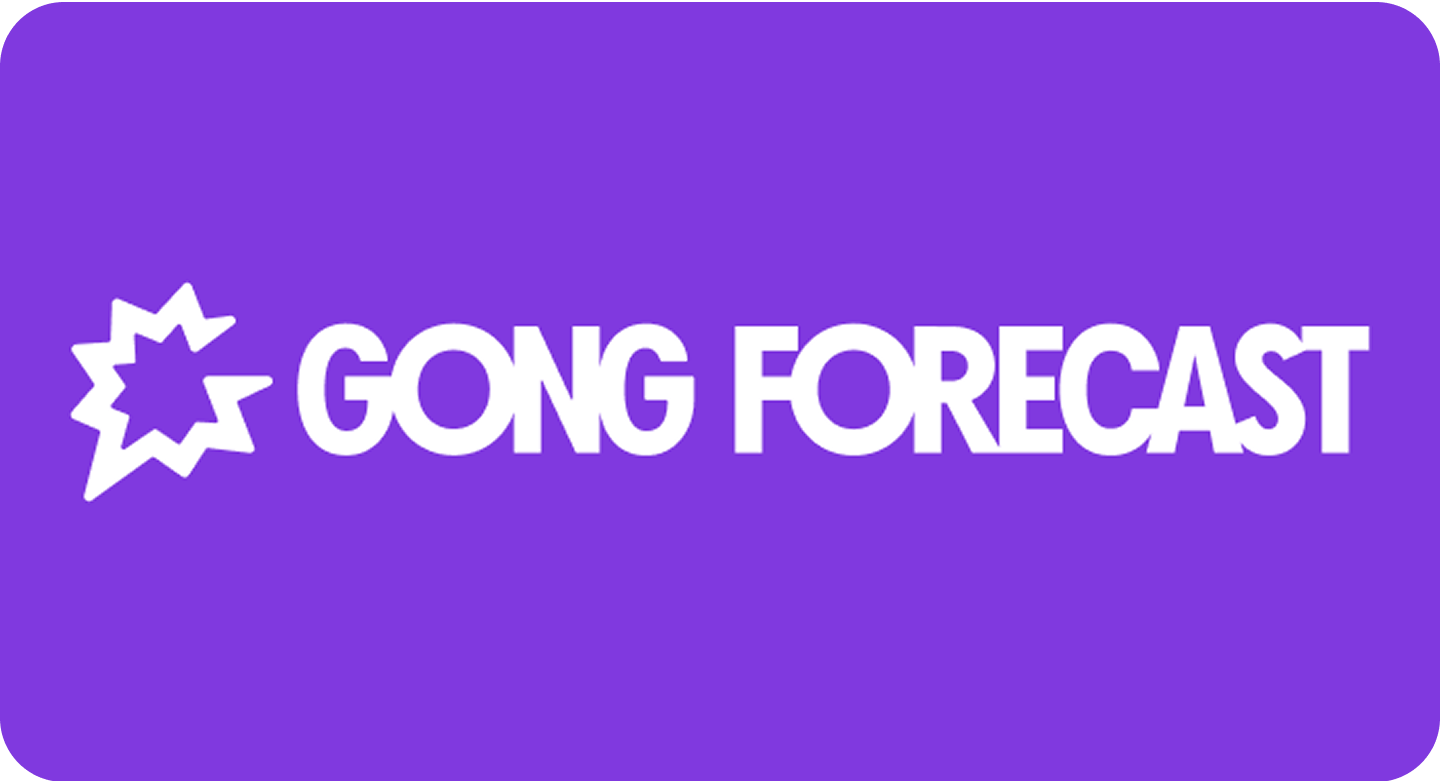 Text saying "Gong Forecast" on a purple background