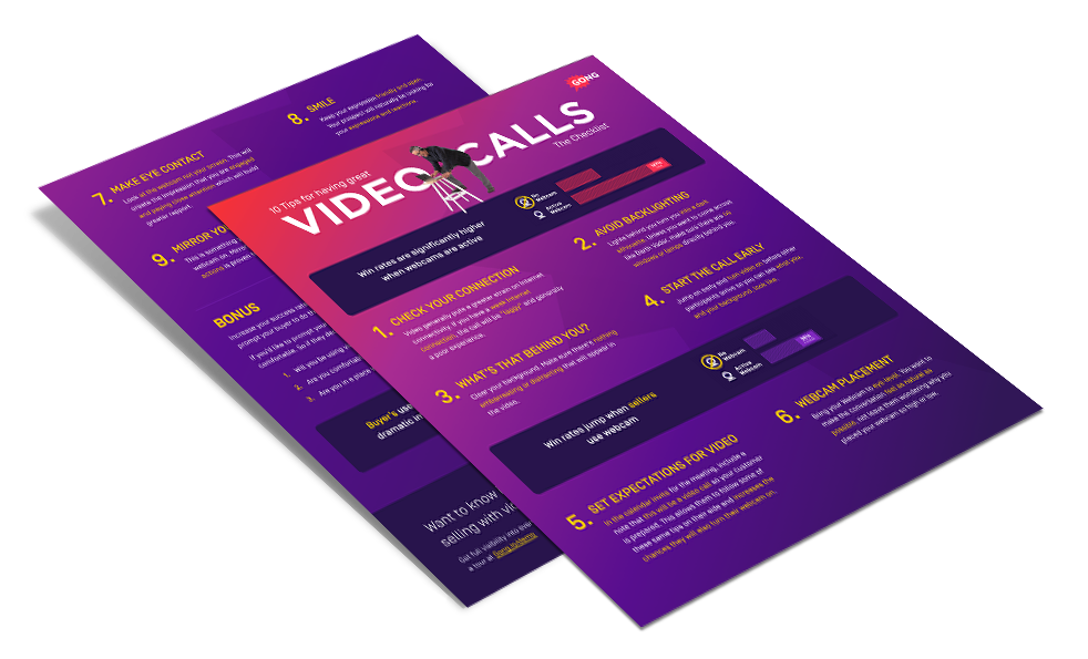 Video sales tips and best practices infographic