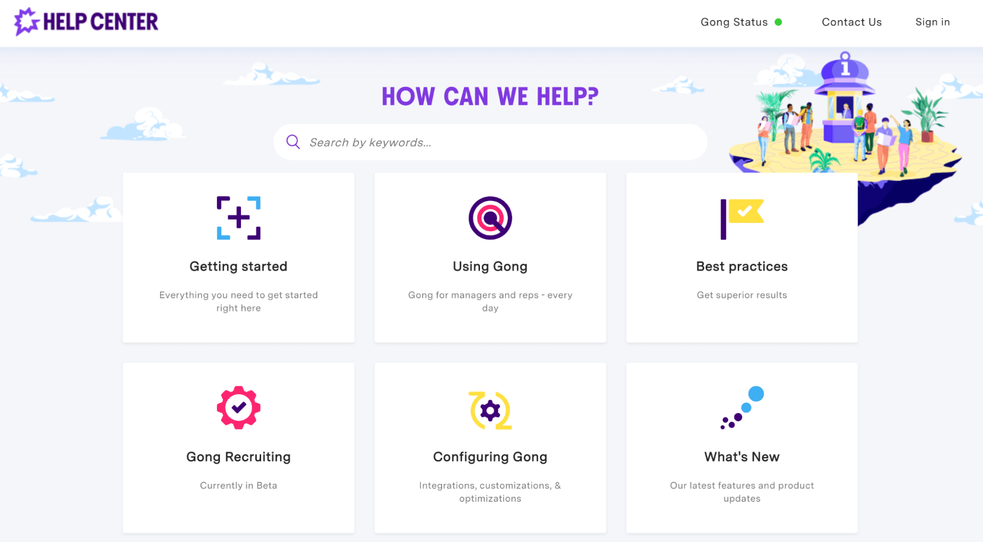 Gong Help Center
