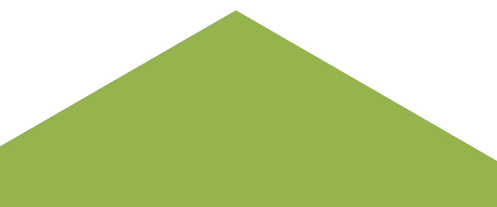 Green mountain or peak shape