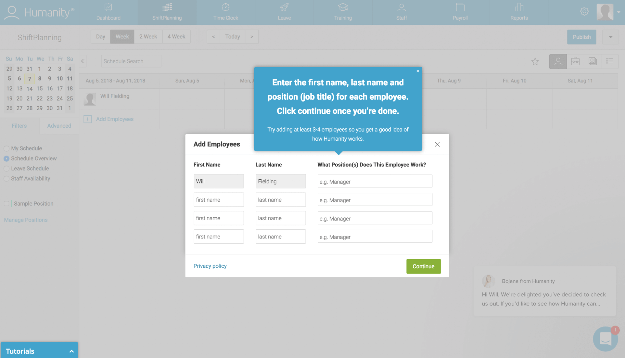 Humanity User Tooltip