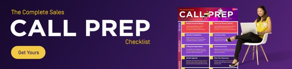 The Complete Sales Call Prep Checklist with downloadable guide