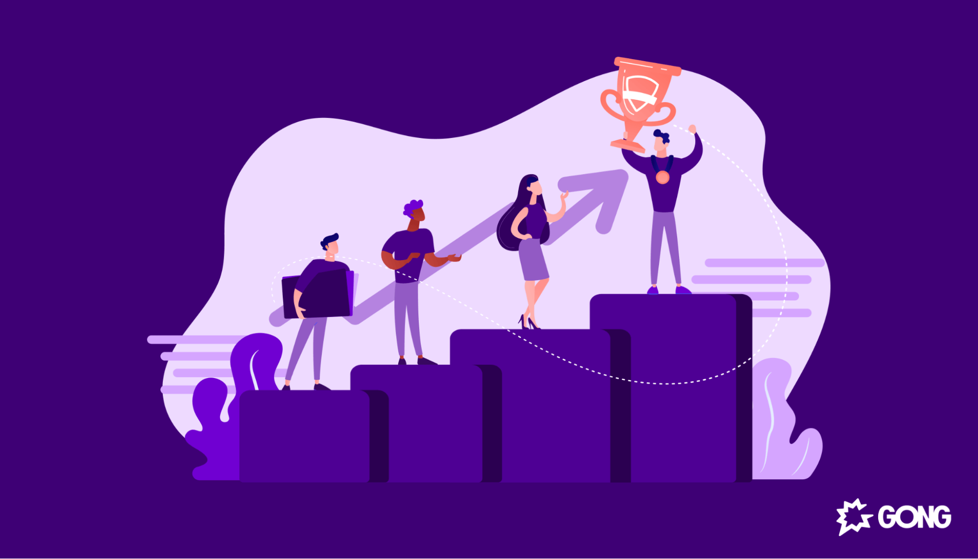 Sales reps together achieve quotas