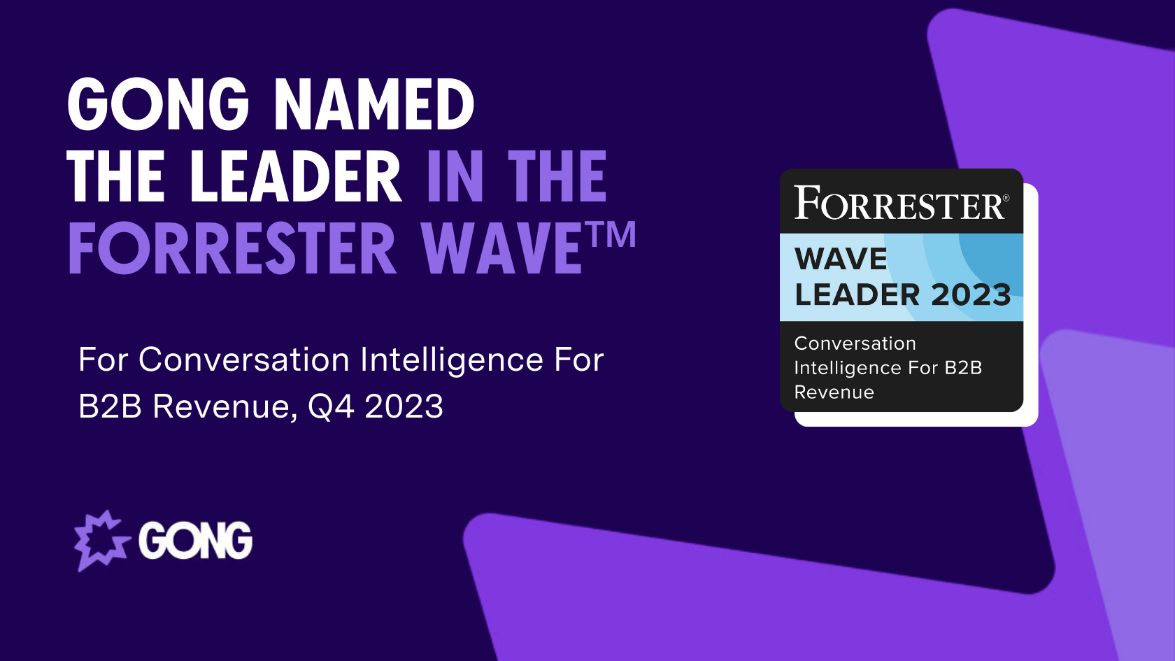 Defining a new era in conversation intelligence: Gong recognized as the leader