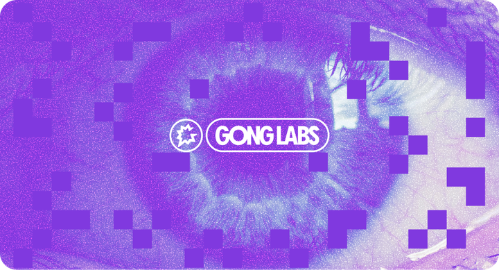 close up image of an eye behind a Gong Labs logo