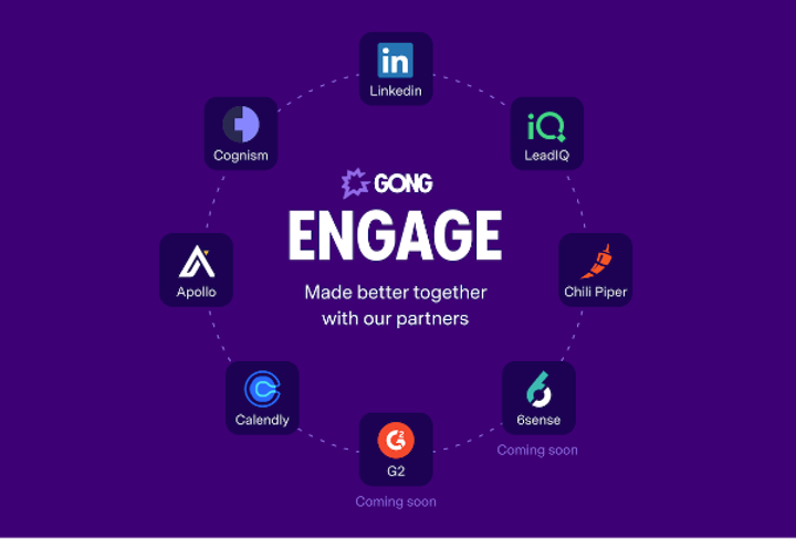 Integration partners amplify the benefits of Gong Engage