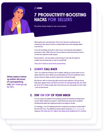 7 Productivity-boosting hacks for sellers