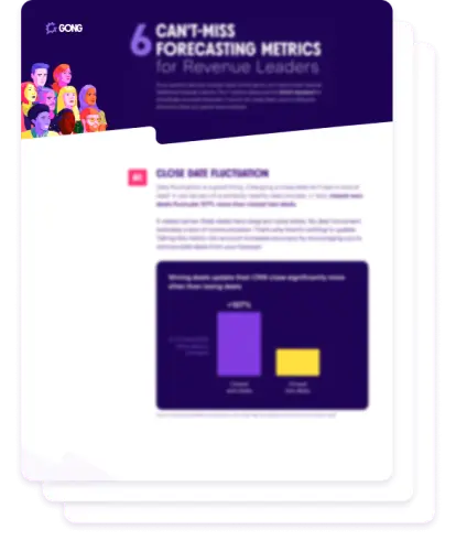 6 can't-miss forecasting metrics for revenue leaders