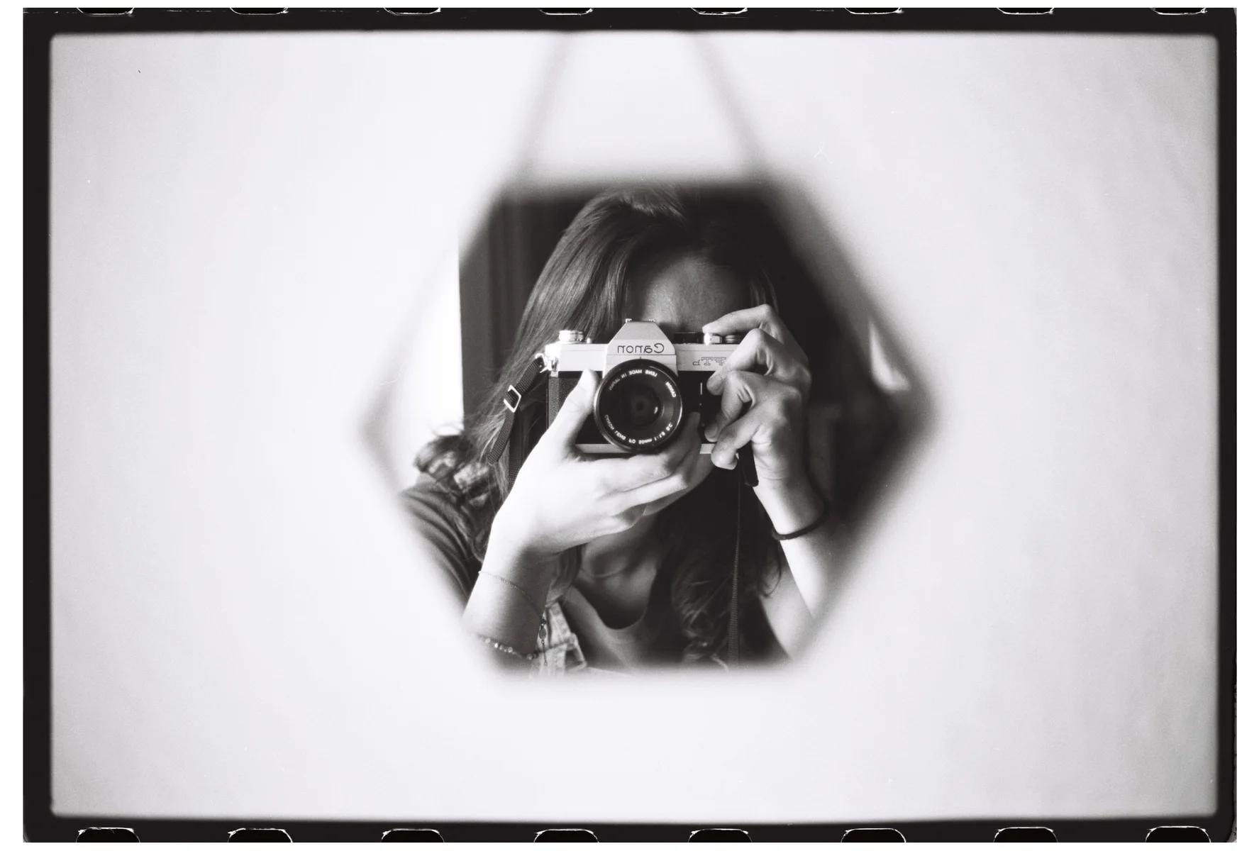 Self portrait with camera