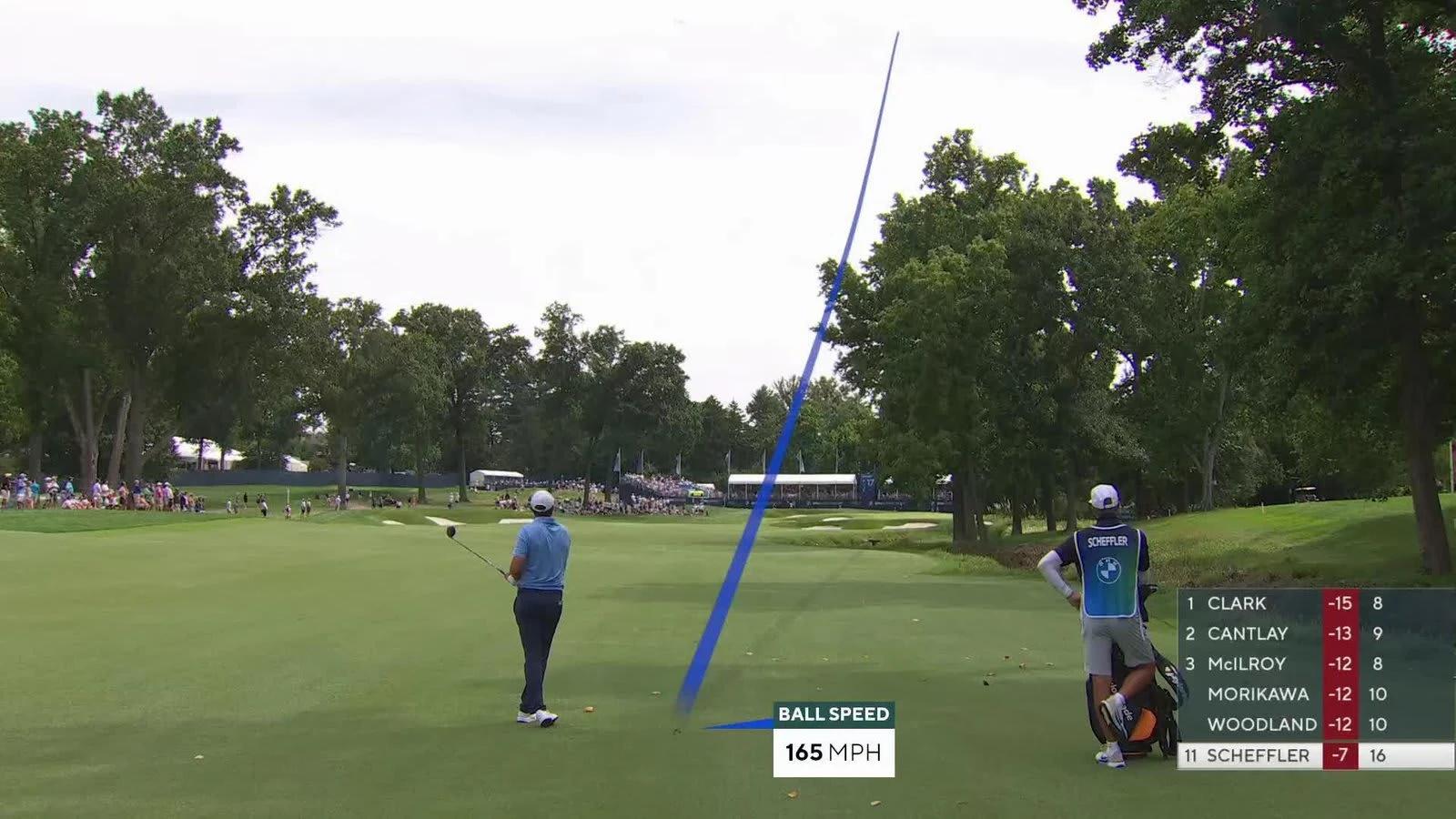 Scottie Scheffler tijdens de BMW Championship 2026