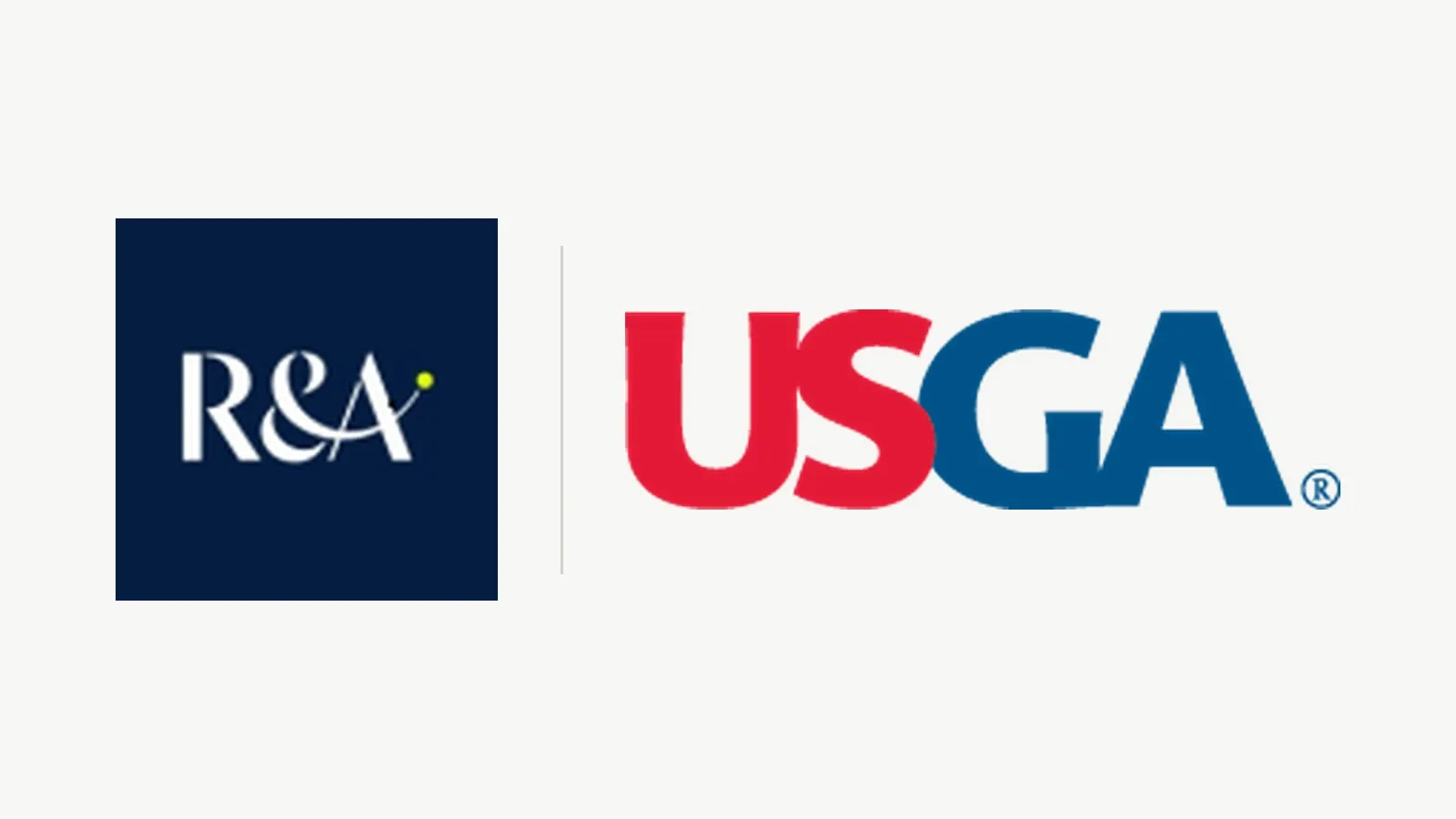 Logo's van The R&A en de USGA naast elkaar