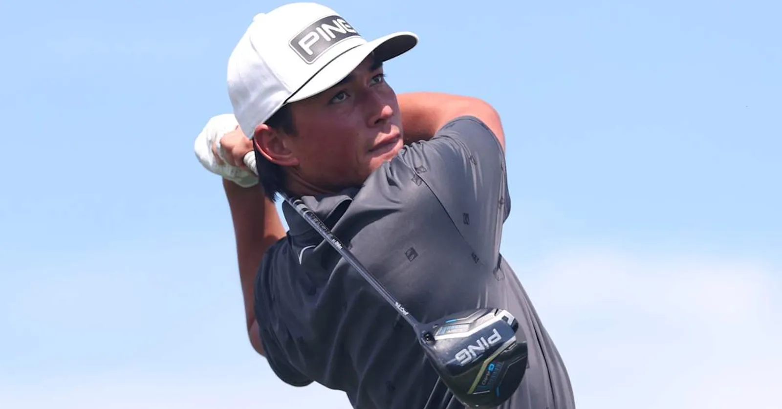Amateur Kihei Akina slaat af tijdens de VidantaWorld Mexico Open