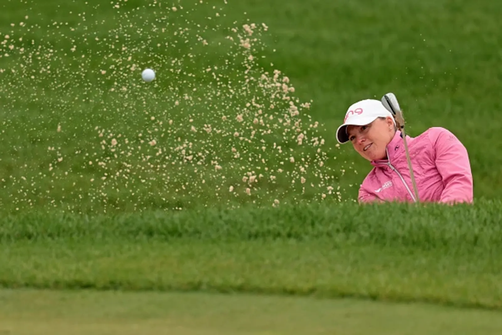 Manon De Roey tijdens de KPMG Women's PGA Championship 2026