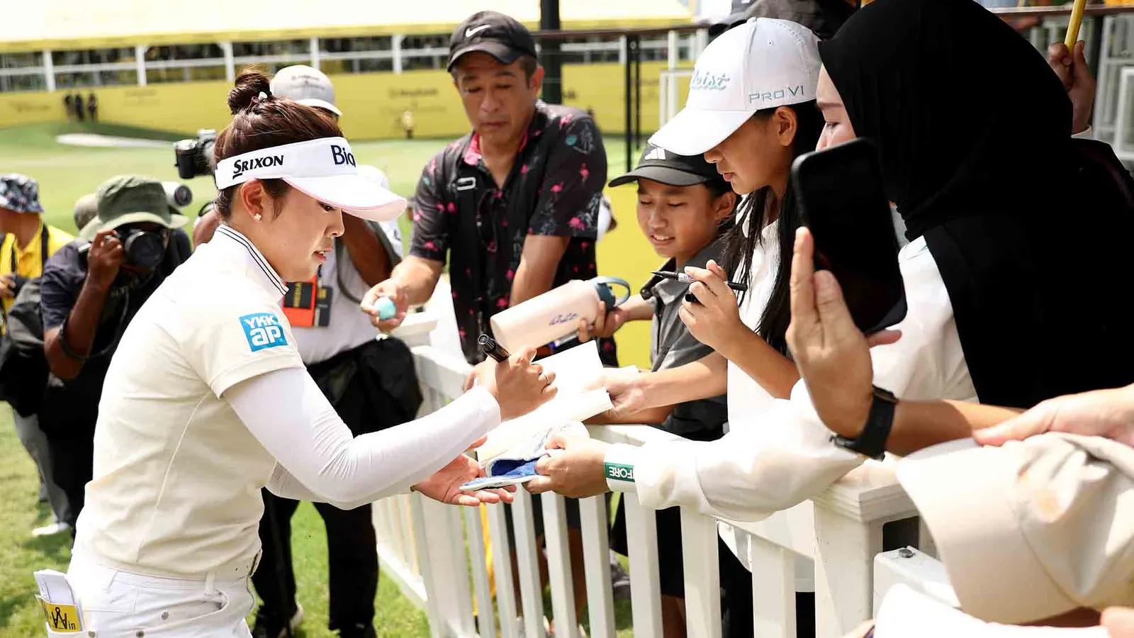 Miyu Yamashita slaat af tijdens de Maybank Championship