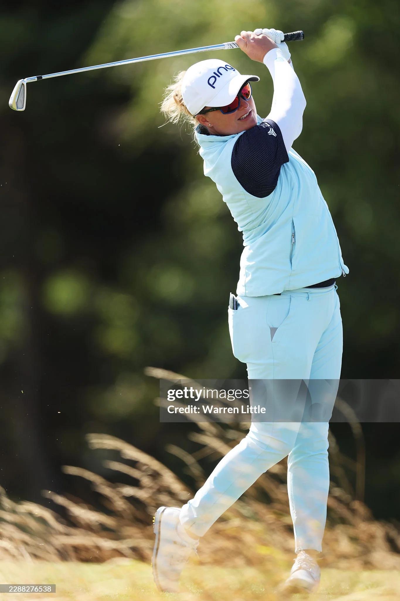 Manon De Roey tijdens de AIG Women's Open 2026