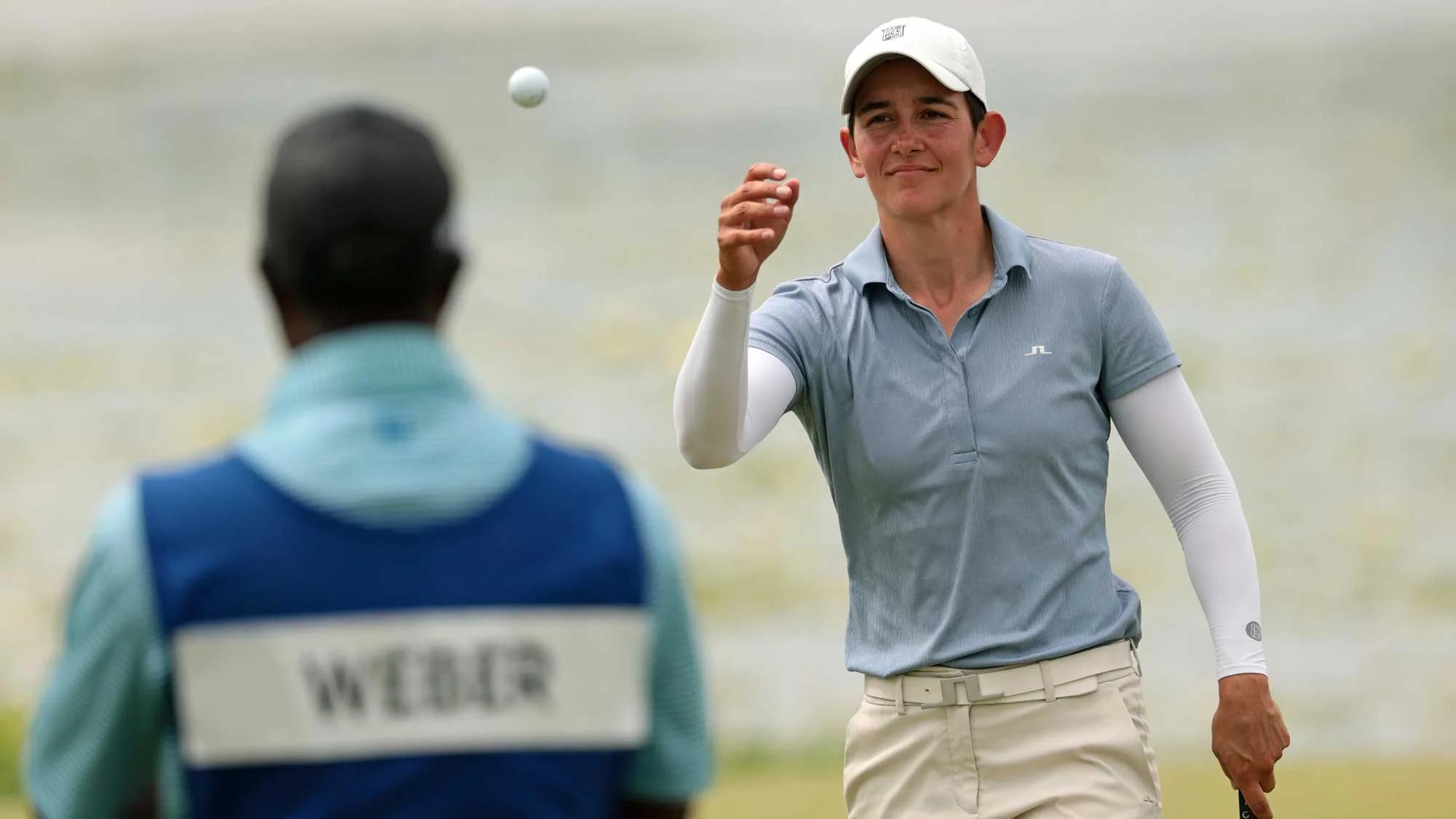 Dewi Weber tijdens de slotronde van het KPMG Women's PGA Championship 2026