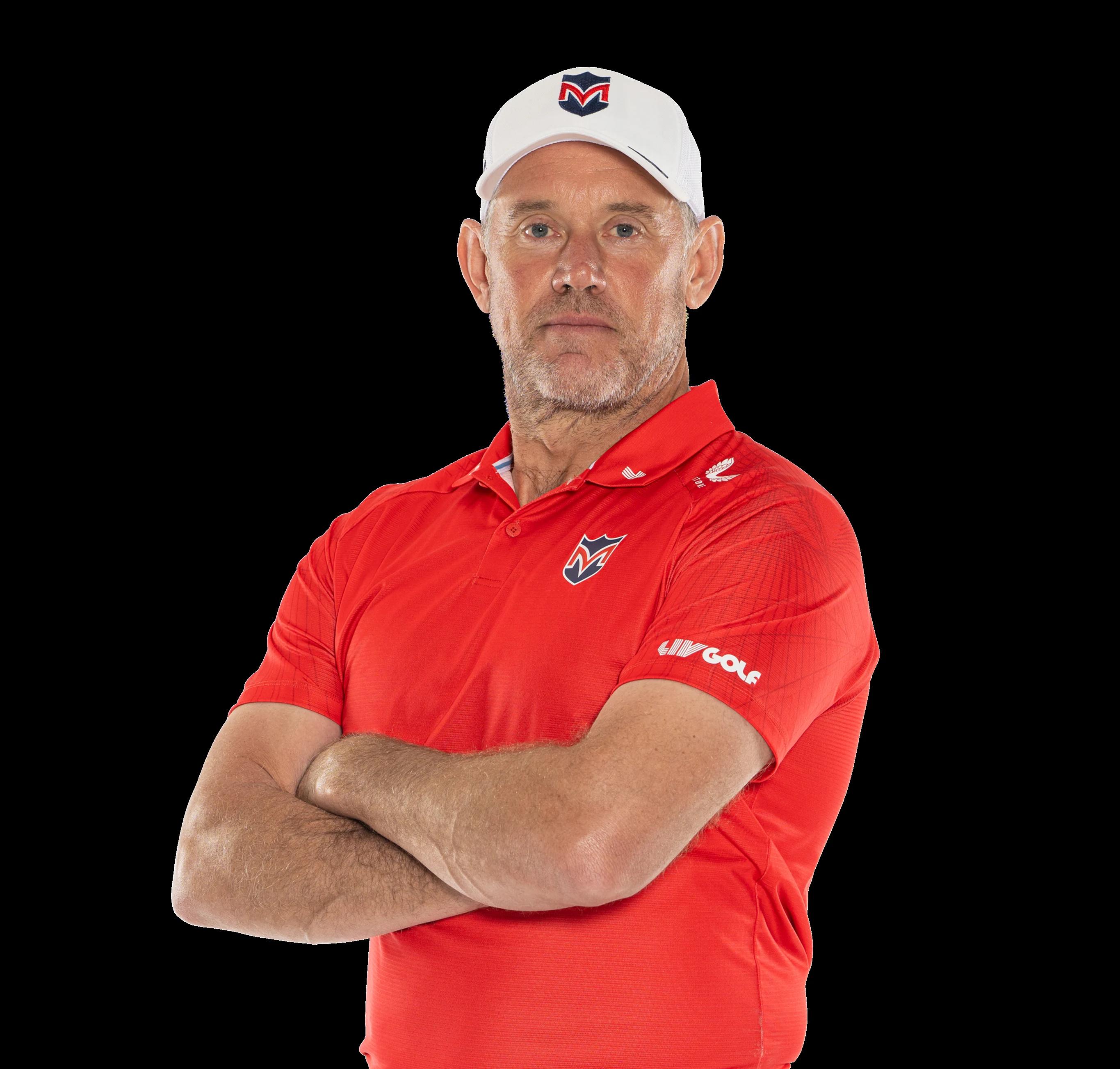Lee Westwood tijdens een LIV Golf-toernooi in 2026