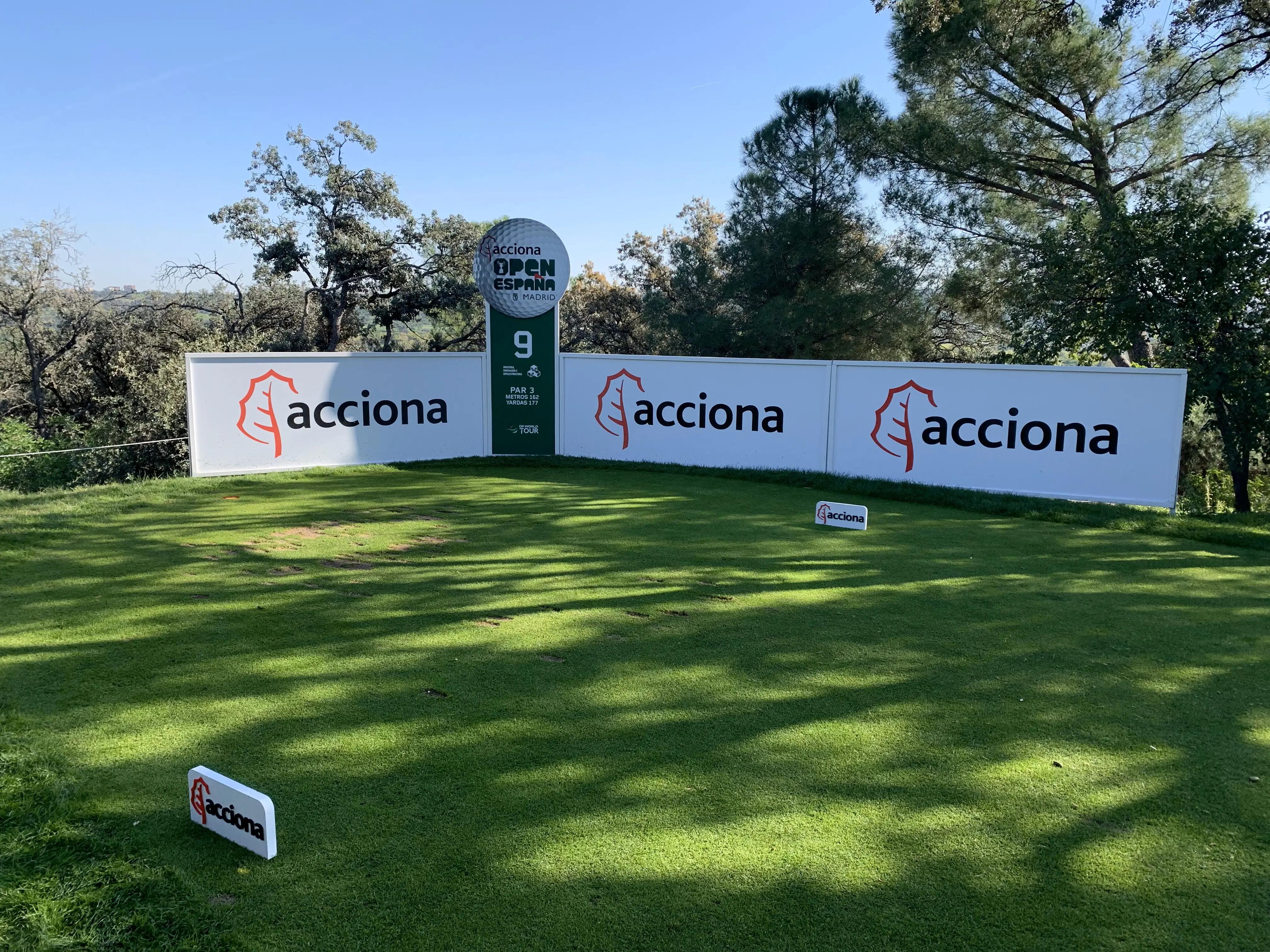 Tee van hole 9 op Club de Campo Villa de Madrid tijdens de Open de España, archiefbeeld editie 2023