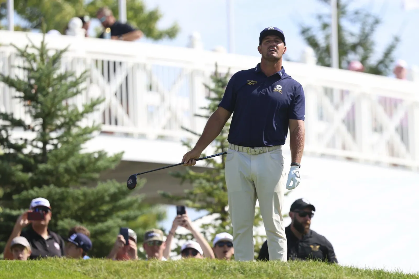 Bryson DeChambeau tijdens een LIV Golf-toernooi in Indianapolis