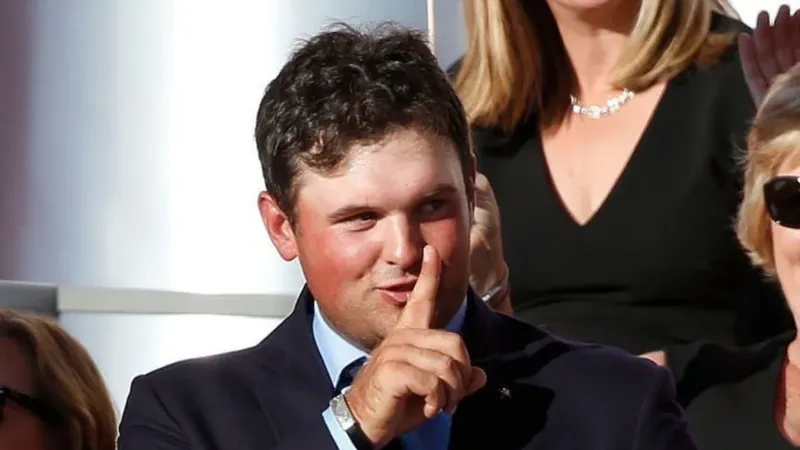 Patrick Reed tijdens de Ryder Cup van 2018
