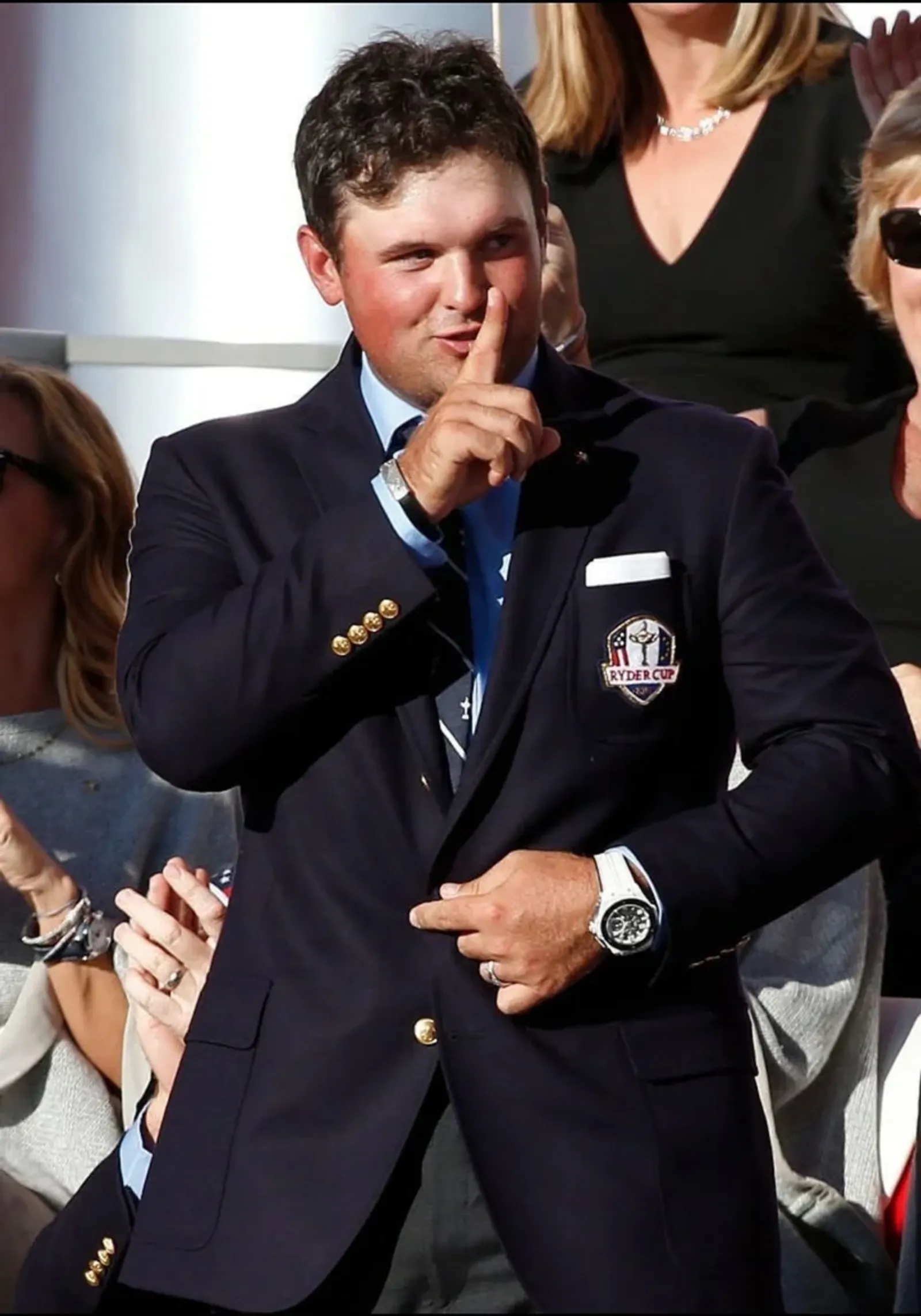 Patrick Reed tijdens de Ryder Cup van 2018