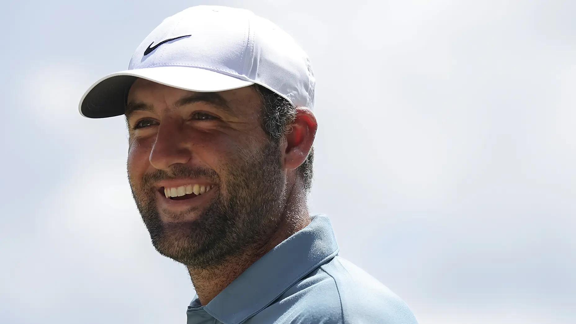 Scottie Scheffler tijdens de slotronde van het TOUR Championship 2026 op East Lake Golf Club