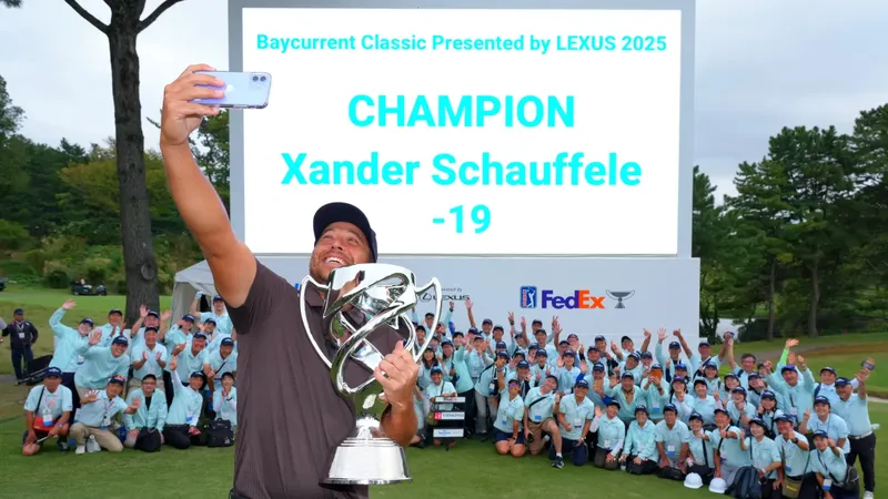 Xander Schauffele na zijn overwinning bij de Baycurrent Classic 2025 op Yokohama Country Club