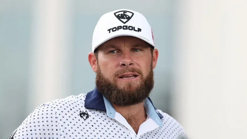 Tyrrell Hatton tijdens een trainingsronde bij de British Masters 2026
