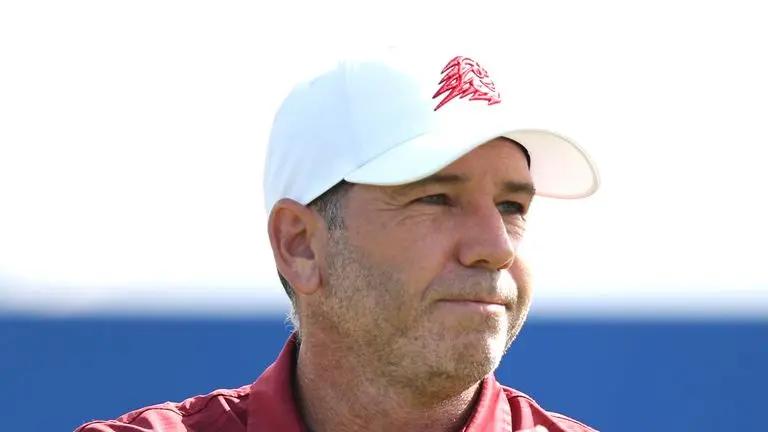 Sergio Garcia tijdens een golftoernooi