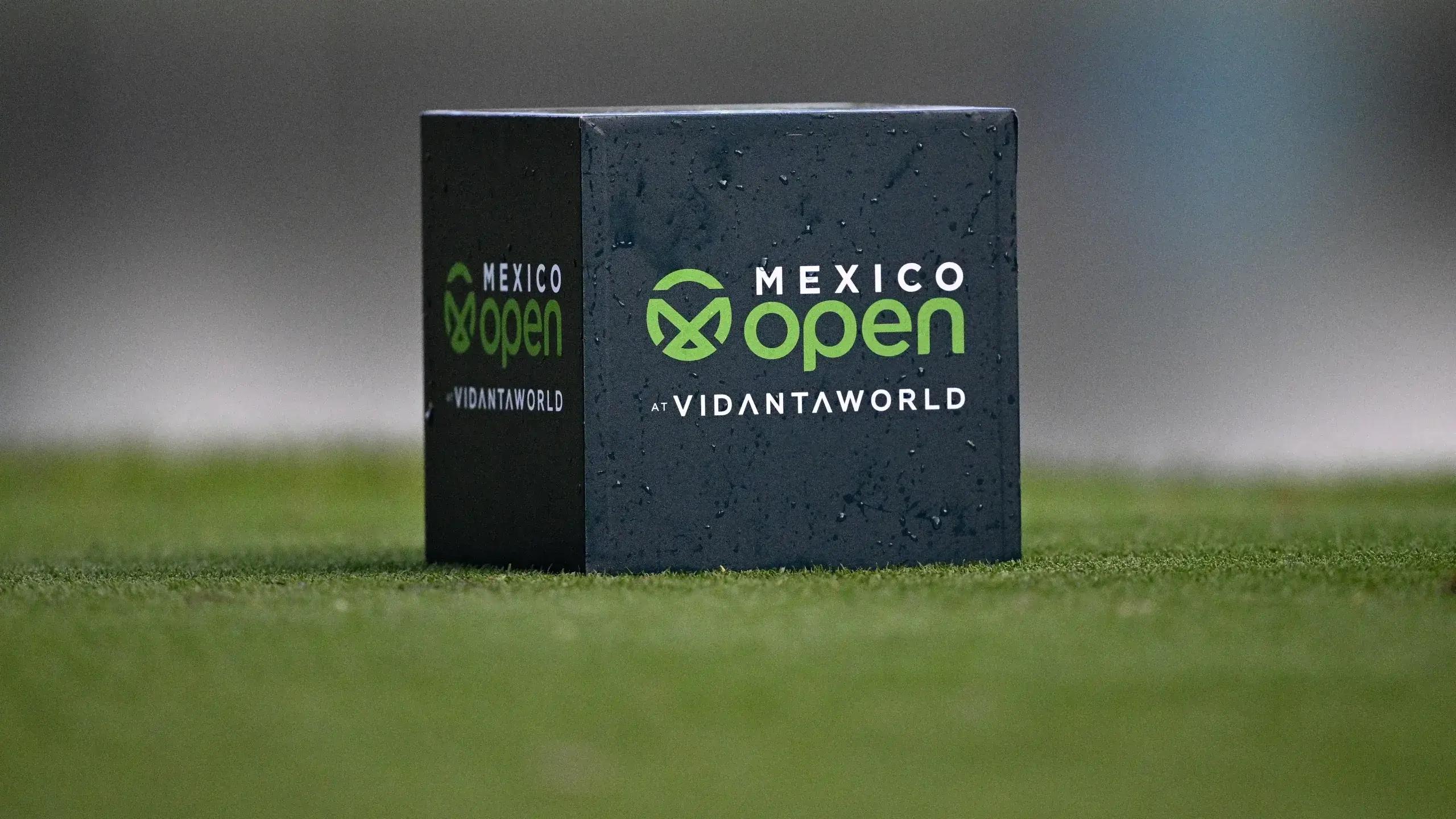 Bord van de Mexico Open at VidantaWorld op de golfbaan