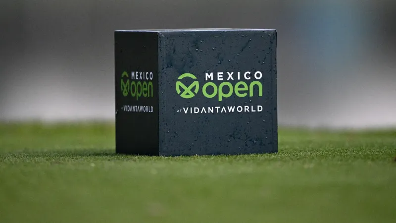 Bord van de Mexico Open at VidantaWorld op de golfbaan