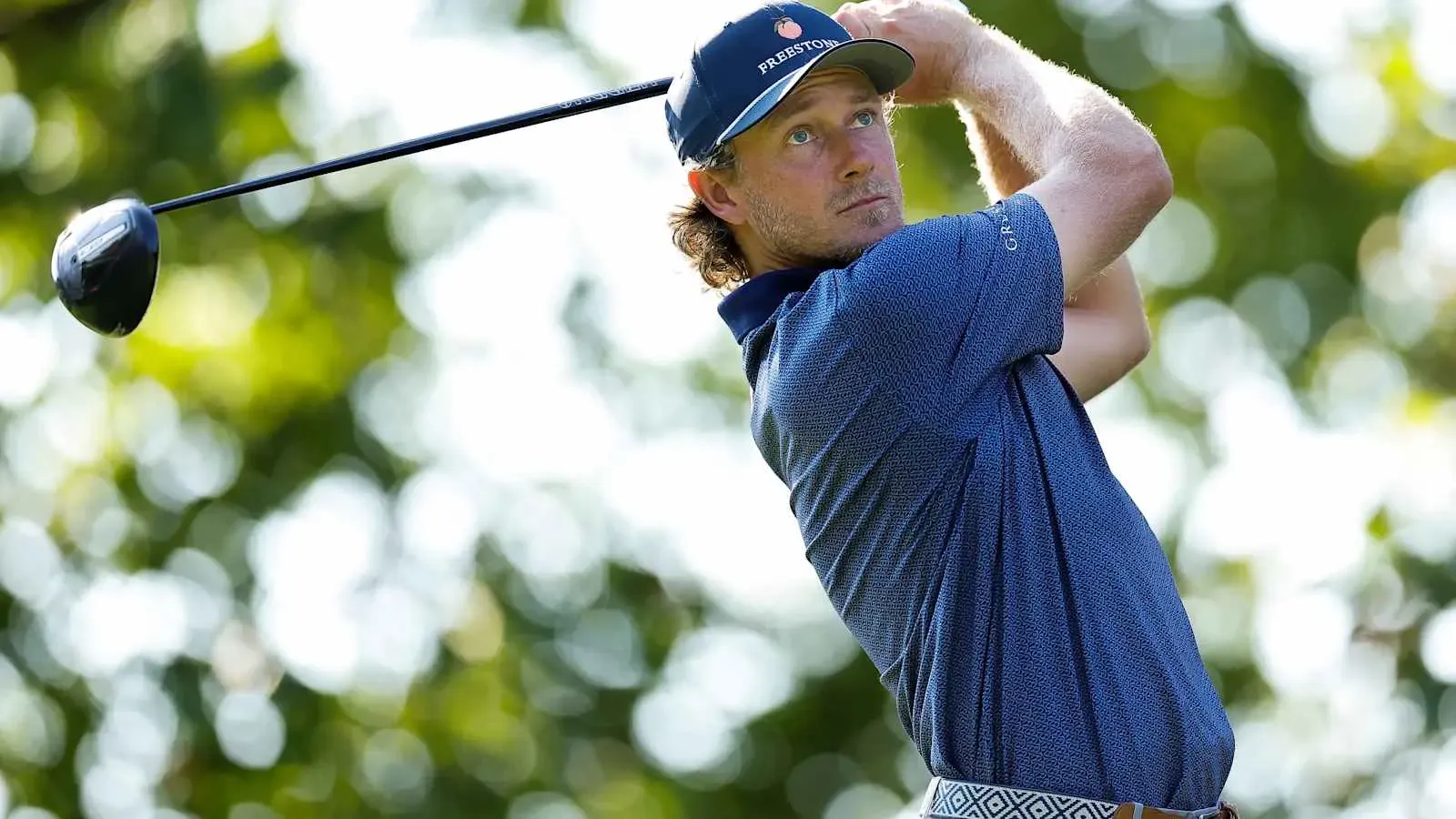 Austin Smotherman slaat af tijdens een PGA Tour-toernooi in 2026