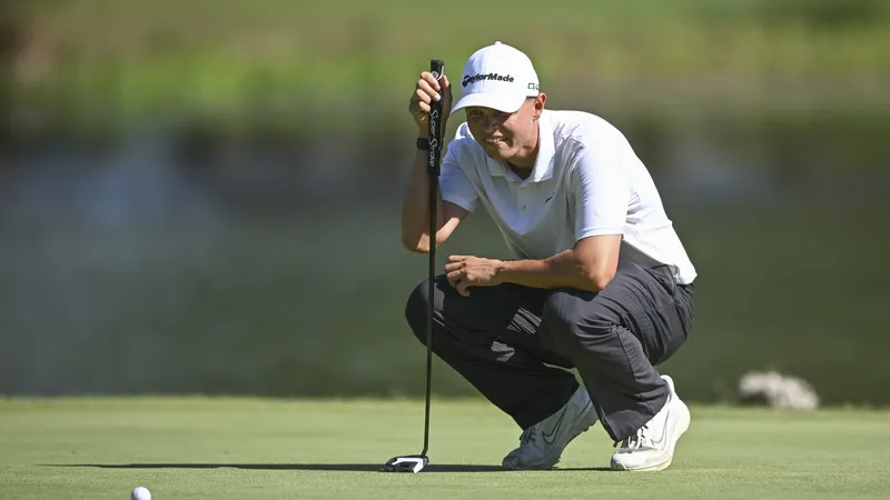 Sebastian Friedrichsen tijdens het Open de Portugal op PGA Aroeira