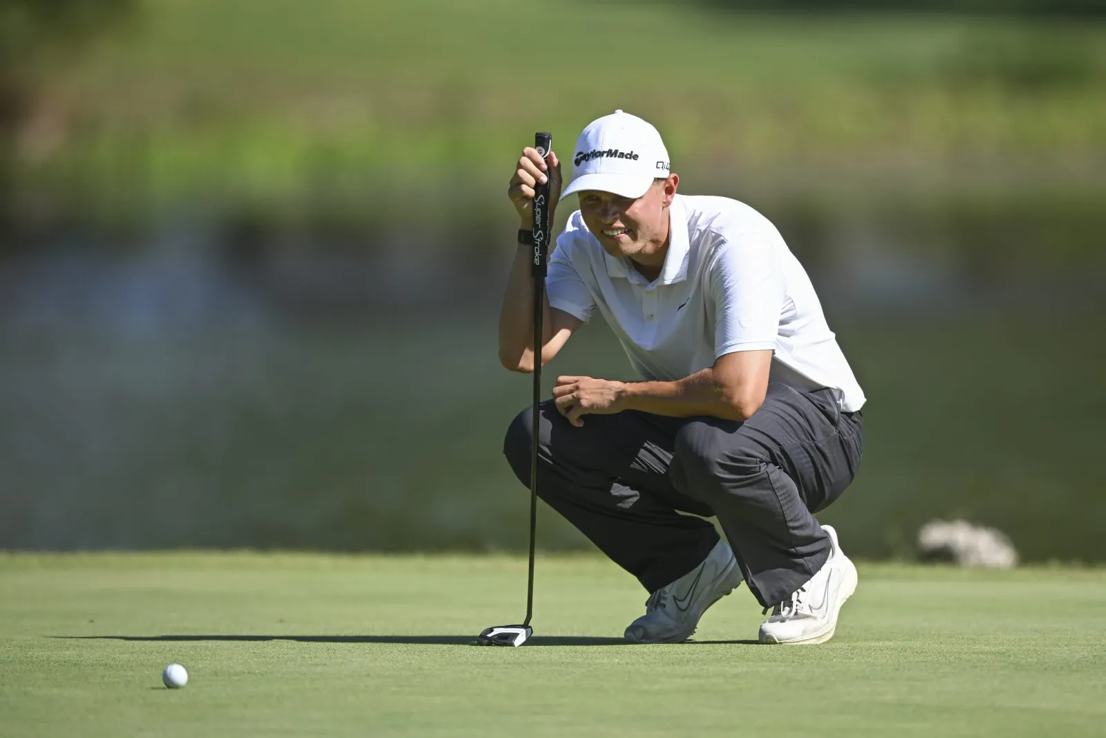 Sebastian Friedrichsen tijdens het Open de Portugal op PGA Aroeira