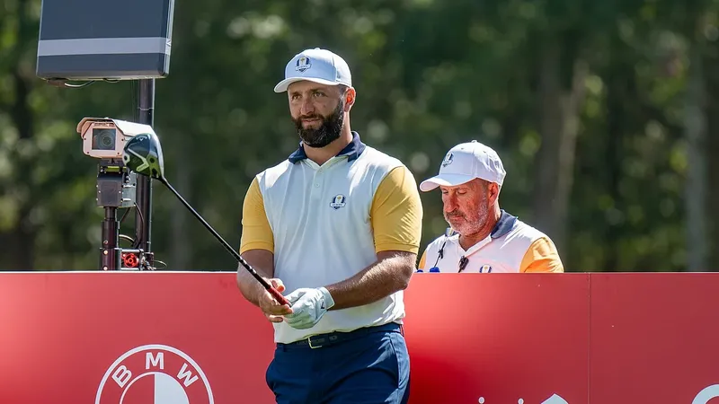 Jon Rahm tijdens de Ryder Cup van 2025