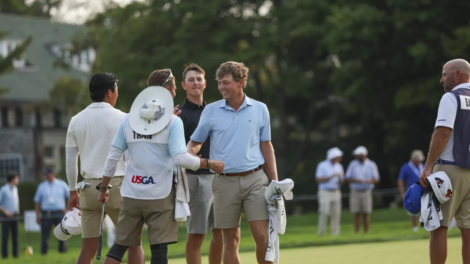 Joshua Ryan tijdens het US Amateur op Merion Golf Club