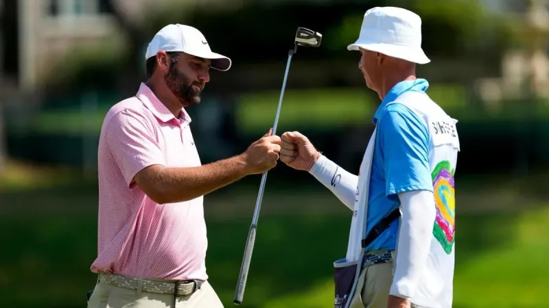 Scottie Scheffler tijdens de FedEx St. Jude Championship 2026