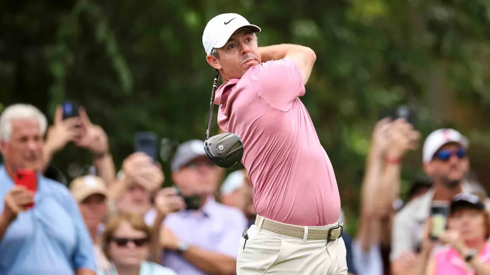 Rory McIlroy tijdens de voorbereiding op het BMW Championship 2026