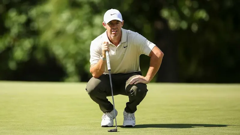 Rory McIlroy tijdens de eerste ronde van het BMW Championship 2026